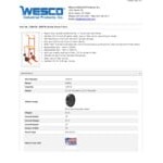 Wesco Industrial Products 1,000 lb. Steel / Poly / Fiber Drum Truck and Drain Stand with (2) 10