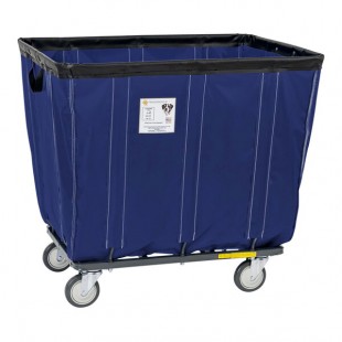 R&B Wire Products Inc. 12 Bushel Blue Knocked Down Fully Sewn Vinyl Basket Truck with Swivel Casters 412KDC/BL R&B Wire Products Inc. 12 Bushel Blue Knocked Down Fully Sewn Vinyl Basket Truck with Swivel Casters 412KDC/BL