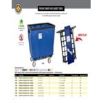 R&B Wire Products Inc. 12 Bushel Blue Knocked Down Fully Sewn Vinyl Basket Truck with Swivel Casters 412KDC/BL R&B Wire Products Inc. 12 Bushel Blue Knocked Down Fully Sewn Vinyl Basket Truck with Swivel Casters 412KDC/BL
