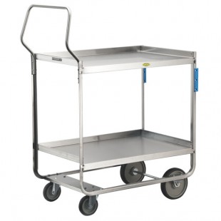 Lakeside 4759 Handler Series Stainless Steel Three Shelf Heavy-Duty Utility Cart - 22 3/8 Lakeside 4759 Handler Series Stainless Steel Three Shelf Heavy-Duty Utility Cart - 22 3/8