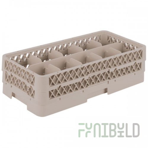 Vollrath HR1C1C Traex® Half-Size Beige 10 Compartment 5 1/2
