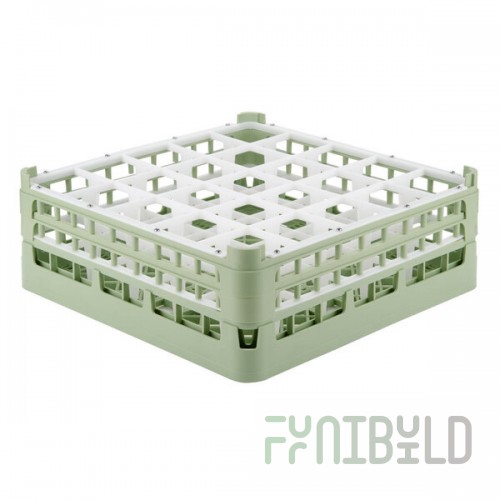 Vollrath 52774 Signature Full-Size Light Green 25-Compartment 6 1/4