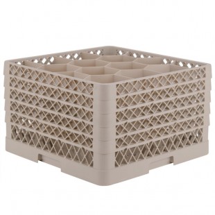 Vollrath TR18JJJJJ Traex® Rack Max Full-Size Beige 12-Compartment 11 7/8