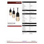 24' WiFi-Smart LED String Lights with (12) Tunable White S14 Bulbs - 120V, 12W, 2700K - 5000K