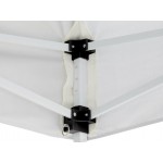 Backyard Pro Courtyard Series 10' x 10' White Straight Leg Regular-Duty Steel Instant Pop-Up Canopy Tent
