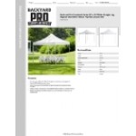 Backyard Pro Courtyard Series 10' x 10' White Straight Leg Regular-Duty Steel Instant Pop-Up Canopy Tent