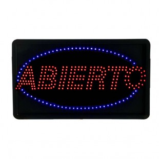Aarco ABI08L Large Abierto Open LED Sign