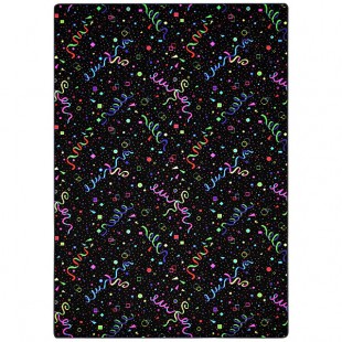 Joy Carpets Neon Lights Celebration 12' Fluorescent Square Area Rug Joy Carpets Neon Lights Celebration 12' Fluorescent Square Area Rug