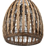 Globe Modern Farmhouse Woven Rattan Pendant Light - 120V, 60W Globe Modern Farmhouse Woven Rattan Pendant Light - 120V, 60W