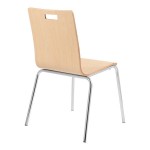 National Public Seating BCC22 Bushwick Series Natural Finish Cafe Chair National Public Seating BCC22 Bushwick Series Natural Finish Cafe Chair