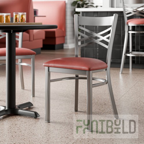 Lancaster Table & Seating Clear Coat Finish Cross Back Chair with 2 1/2