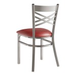 Lancaster Table & Seating Clear Coat Finish Cross Back Chair with 2 1/2 Lancaster Table & Seating Clear Coat Finish Cross Back Chair with 2 1/2