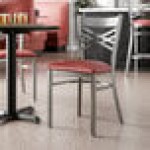 Lancaster Table & Seating Clear Coat Finish Cross Back Chair with 2 1/2 Lancaster Table & Seating Clear Coat Finish Cross Back Chair with 2 1/2