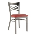 Lancaster Table & Seating Clear Coat Finish Cross Back Chair with 2 1/2 Lancaster Table & Seating Clear Coat Finish Cross Back Chair with 2 1/2