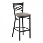 Lancaster Table & Seating Clear Coat Finish Cross Back Chair with 2 1/2 Lancaster Table & Seating Clear Coat Finish Cross Back Chair with 2 1/2