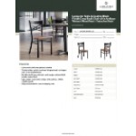 Lancaster Table & Seating Black Finish Cross Back Chair with Antique Walnut Wood Seat - Detached Seat Lancaster Table & Seating Black Finish Cross Back Chair with Antique Walnut Wood Seat - Detached Seat