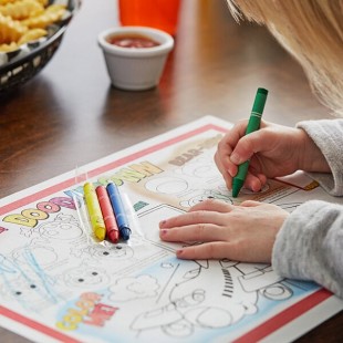 Choice 4 Pack Kids' Restaurant Crayons in Cello Wrap - 1,000/Case