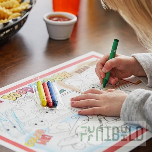 Choice 4 Pack Kids' Restaurant Crayons in Cello Wrap - 1,000/Case