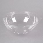 Fineline 5160-CL Super Bowl 160 oz. Clear PET Plastic Bowl - 5/Pack