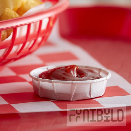 Genpak F075S Harvest Paper 0.75 oz. Squat Souffle / Portion Cup - 250/Pack