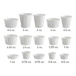 Genpak F075S Harvest Paper 0.75 oz. Squat Souffle / Portion Cup - 250/Pack Genpak F075S Harvest Paper 0.75 oz. Squat Souffle / Portion Cup - 250/Pack