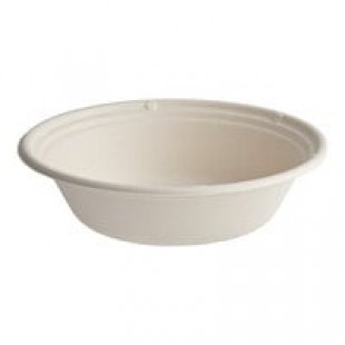 Eco-Products Vanguard 24 oz. Compostable Sugarcane Coupe Bowl - 400/Case Eco-Products Vanguard 24 oz. Compostable Sugarcane Coupe Bowl - 400/Case