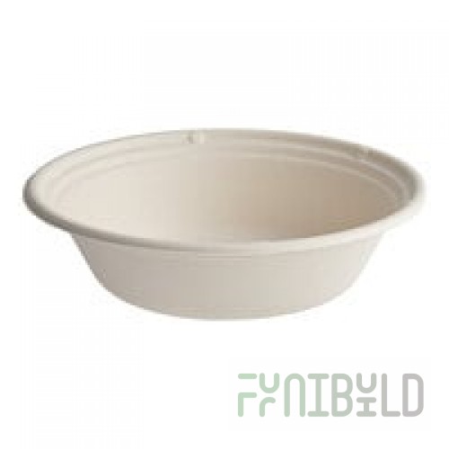 Eco-Products Vanguard 24 oz. Compostable Sugarcane Coupe Bowl - 400/Case