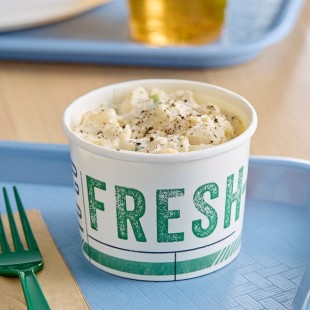 Inno-Pak To Go Fresh 12 oz. Poly-Coated Paper Food Cup - 500/Case Inno-Pak To Go Fresh 12 oz. Poly-Coated Paper Food Cup - 500/Case