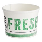Inno-Pak To Go Fresh 12 oz. Poly-Coated Paper Food Cup - 500/Case Inno-Pak To Go Fresh 12 oz. Poly-Coated Paper Food Cup - 500/Case