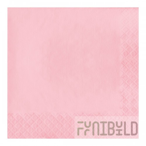 Creative Converting 139190135 Classic Pink 2-Ply 1/4 Fold Luncheon Napkin - 600/Case