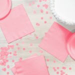 Creative Converting 139190135 Classic Pink 2-Ply 1/4 Fold Luncheon Napkin - 600/Case Creative Converting 139190135 Classic Pink 2-Ply 1/4 Fold Luncheon Napkin - 600/Case