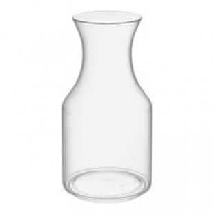 WNA Comet RESCF1264 Reserv 12 oz. Clear Plastic Disposable Wine Carafe - 16/Pack