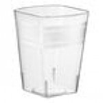 Fineline Tiny Temptations 6404-CL 4 oz. Tiny Tumblers Clear Plastic Cup - 200/Case