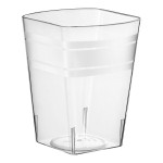 Fineline Tiny Temptations 6404-CL 4 oz. Tiny Tumblers Clear Plastic Cup - 200/Case