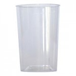 Fineline Tiny Temptations 6404-CL 4 oz. Tiny Tumblers Clear Plastic Cup - 200/Case