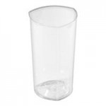 Fineline Tiny Temptations 6404-CL 4 oz. Tiny Tumblers Clear Plastic Cup - 200/Case
