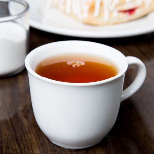 Libbey Reflections 8 oz. Aluma White Porcelain Tea Cup - Sample Libbey Reflections 8 oz. Aluma White Porcelain Tea Cup - Sample