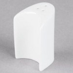 Tuxton GZP-732 TuxTrendz 2.875 oz. Porcelain White China Salt Shaker - 12/Case Tuxton GZP-732 TuxTrendz 2.875 oz. Porcelain White China Salt Shaker - 12/Case