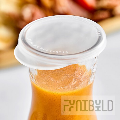 Front of the House Drinkwise Flat Plastic Lid for 10 oz. Carafe