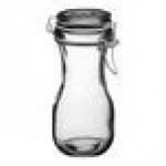 Acopa 8.5 oz. Glass Carafe with Resealable Lid - 12/Case