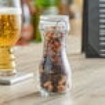 Acopa 8.5 oz. Glass Carafe with Resealable Lid - 12/Case
