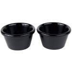 American Metalcraft SS92 Stainless Steel 1-Cone Basket with 2 Ramekins - 5