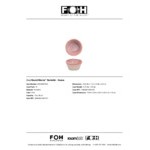 Front of the House Mezze® 3 oz. Guava Two-Tone Round Porcelain Ramekin - 12/Case