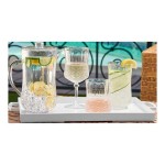 Sophistiplate Traditional 53 oz. Clear SAN Plastic Pitcher with Lid - 6/Pack