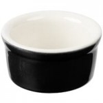 Tuxton B4N-120 12 oz. Black / Eggshell Oval China Welsh Rarebit - 12/Case Tuxton B4N-120 12 oz. Black / Eggshell Oval China Welsh Rarebit - 12/Case