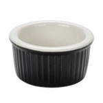 Tuxton B4N-120 12 oz. Black / Eggshell Oval China Welsh Rarebit - 12/Case Tuxton B4N-120 12 oz. Black / Eggshell Oval China Welsh Rarebit - 12/Case