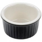 Tuxton B4N-120 12 oz. Black / Eggshell Oval China Welsh Rarebit - 12/Case Tuxton B4N-120 12 oz. Black / Eggshell Oval China Welsh Rarebit - 12/Case