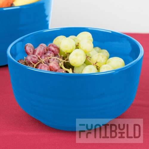 TableCraft CW3170SBL 3.5 Qt. Sky Blue Cast Aluminum Fruit Bowl