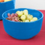 TableCraft CW3170SBL 3.5 Qt. Sky Blue Cast Aluminum Fruit Bowl