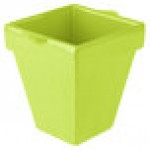 TableCraft CW1470LG 2 Qt. Lime Green Cast Aluminum Square Condiment Bowl TableCraft CW1470LG 2 Qt. Lime Green Cast Aluminum Square Condiment Bowl